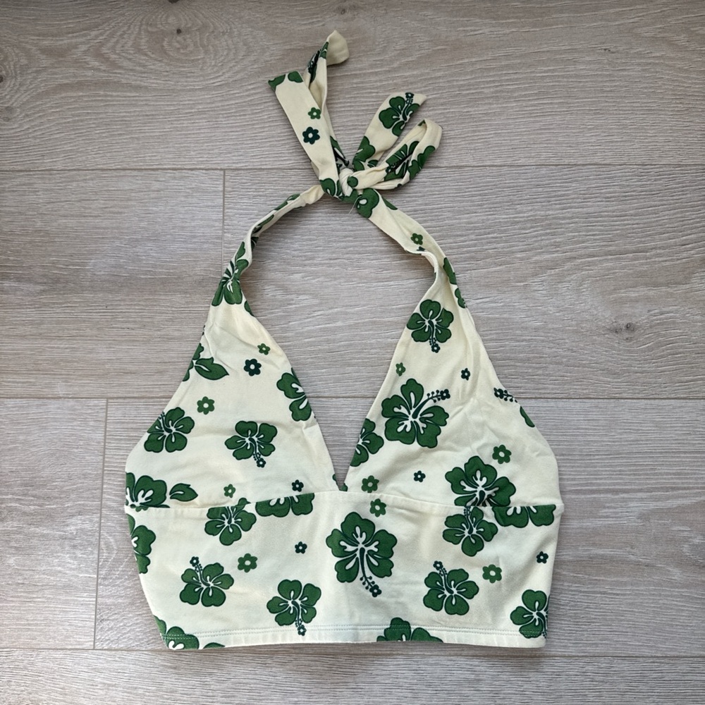 Garage Yellow and Green Hibiscus Too